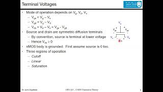 Introduction to VLSI DesignLecture 02  CMOS Transistor Theory [upl. by Euqinwahs860]