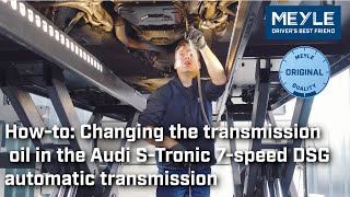 Changing the transmission oil in the Audi STronic automatic transmission 7speed DSG 0B5 [upl. by Liagaba]