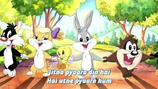 Baby Looney Tunes  Jitna Pyara Din Hai  Nursery Hindi Rhymes [upl. by Noreen97]