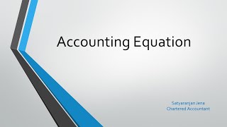 Accounting Equation  Capital  Liability  Assets  for 11th commerce CA foundation MBA students [upl. by Milli317]