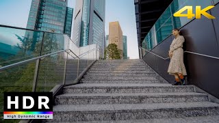 【4K HDR】Walk in Tokyo Shiodome 東京散歩  Fall 2020 [upl. by Georgianna]