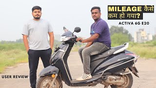 New Activa 6g E20 User Review Mileage Problems [upl. by Ayahs]