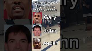 Which NBA Player Is The AllTime Steals Leader subscribe shorts nba funny shorts foryoupage [upl. by Edorej]