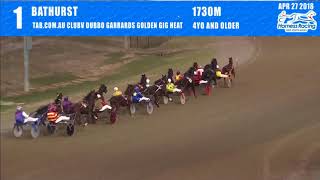 BATHURST  27042018  Race 1  TABCOMAU CLUB DUBBO GARRARDS GOLDEN GIG HEAT [upl. by Venuti233]