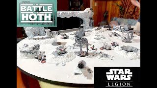 The Battle of Hoth  Star Wars Legion Custom terrain [upl. by Ulane381]