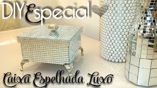 COMO FAZER CAIXA ESPELHADA FÁCIL E RÁPIDO  HOMEDECOR ROOMDECOR [upl. by Hgielrak]