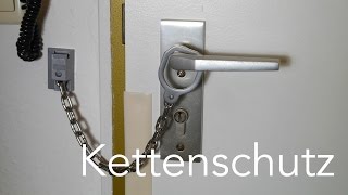 Kettenschutz an der Haustür montieren Anleitung [upl. by Lauralee]