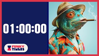 1 Hour Funny Marine life Countdown Timer with Music  Ocean Life Lofi Hip Hop Soundtrack [upl. by Narruc]