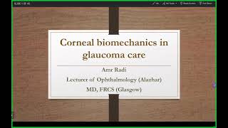 corneal biomechanics in glaucoma care [upl. by Cohe]