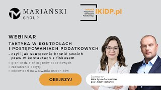 TAKTYKA W KONTROLACH I POSTĘPOWANIACH PODATKOWYCH fiskus kontrolepodatkowe podatki [upl. by Notsuh]