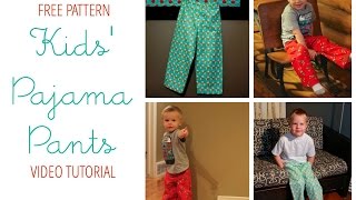 How To Sew Pajama Pants free pattern [upl. by Yhotmit]