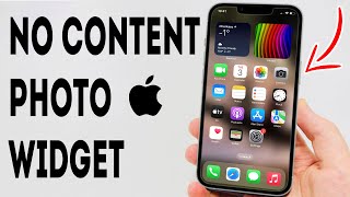 How To Fix No Content Available Photo Widget iOS 17  Full Guide [upl. by Aicinod]