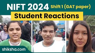 NIFT 2024 Exam Analysis amp Student Reaction for Shift 1 GAT paper [upl. by Dennett]