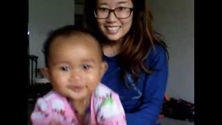 짝짝쿵 9 month old blasian baby girl Clapping [upl. by Arakaj784]