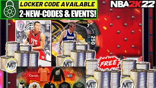 2 NEW LOCKER CODES UPDATED FREE GALAXY OPALS amp FREE PACKS CAN MAKE YOU SO MUCH FREE MT IN NBA 2K22 [upl. by Alfie]