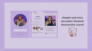 multiple page interactive carrd  aesthetic [upl. by Lyrred]