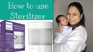 How to use Philips Avent sterilizer  Newborn baby care  Indian New Mom Swati Mahendru [upl. by Marybeth]