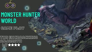 MHW Monster Hunter World Ps4 The Encroaching Anjanath Lv 4 [upl. by Aneerhs174]