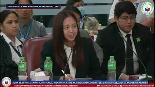 Cassandra Li Ong faces the House quad committee [upl. by Quickman325]