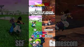 ⚡NEW Updated Game Speed CONFRIMED  Dragon Ball Sparking ZERO [upl. by Larrej576]