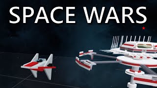 NAVAL WARFARE IN SPACE  Roblox Space Wars [upl. by Nnaecarg]