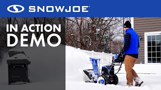 24VX4SB24  Snow Joe 96Volt MAX IONMAX Cordless Self Propelled Dual Stage Snow Blower  Live Demo [upl. by Oad584]