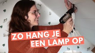 DIY LAMP OPHANGEN Zo hang je zelf een lamp op [upl. by Karylin]