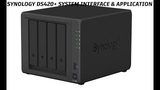 Synology DS420 NAS System Interface Control Panel and Application [upl. by Denna88]