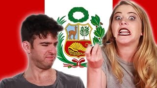 Americans Try Peruvian Food [upl. by Aneliram]