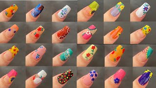 Diseños de uñas uñas tendencia 2024 easy and simple nail art [upl. by Frances]