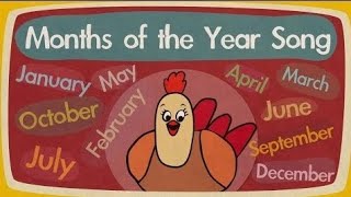 Months of the Year Song  Song for Kids  The Singing Walrus [upl. by Urita123]