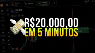 IQ OPTION  LUCRANDO R2000000 EM 5 MINUTOS ENSINEI TUDO [upl. by Brubaker]