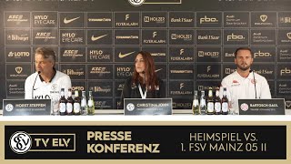 TV Elv  Pressekonferenz  SV Elversberg vs 1 FSV Mainz 05 II  50 [upl. by Nirol782]