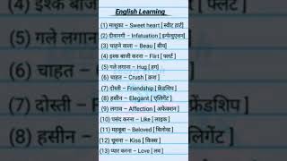 Important English Words With Meaning  Daily Use Word Meaning rinkiyadavzh6hg [upl. by Leesen178]