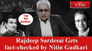 Rajdeep Sardesai Gets factchecked by Nitin Gadkari  The Pamphlet [upl. by Mccutcheon]