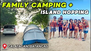 FAMILY CAMPING  ISLAND HOPPING  2nd Time at Ednas Beach and Campsite Calatagan Batangas [upl. by Meagher7]