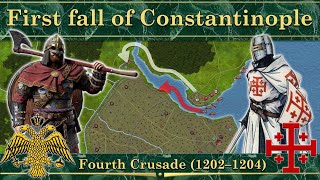 First fall of Constantinople Fourth Crusade 1202–1204 [upl. by Leahcym]