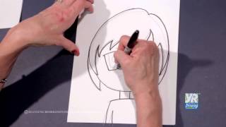 Teaching Kids How to Draw How to Draw a Manga Character [upl. by Nerty]