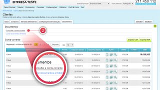 Consultar documentos e contacorrente na ficha de um cliente [upl. by Nelo]