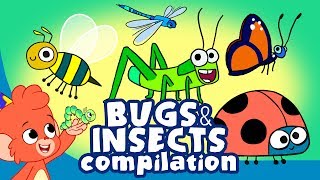 Learn Insects and Bugs for Kids  Cute Insect a to z Cartoon Compilation  Club Baboo [upl. by Ennovy699]