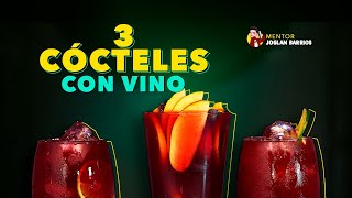 COCKTAILS CON VINO 🍷  TINTO DE VERANO  TUTORIAL [upl. by Llenehs]