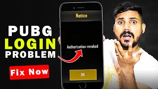 Pubg Login Problem With Facebook  Pubg Authorization Revoked  BGMI Network Failed Login Problem [upl. by Mckenzie668]