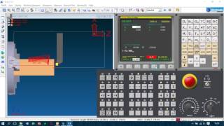 Tutorial Simulasi CNC Turning Fanuc Oit Swansoft [upl. by Oile971]