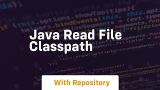 java read file classpath [upl. by Limann]