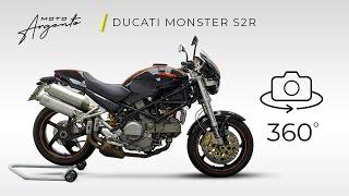 DUCATI MONSTER S2R  Vista a 360 gradi  Moto Argento [upl. by Haily]