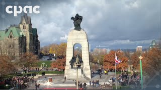 Remembrance Day ceremony at the National War Memorial in Ottawa – November 11 2024 [upl. by Einyaj202]