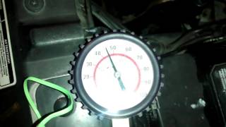 Testing fuel pressure on a 2000 Ford Windstar 38L [upl. by Braunstein]