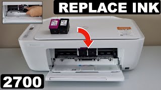 HP DeskJet 2700 Ink Cartridge Replacement [upl. by Mmada]