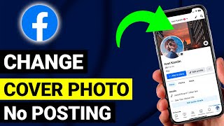 How To Change Facebook Cover Photo Without Posting  2024 [upl. by Osmo]