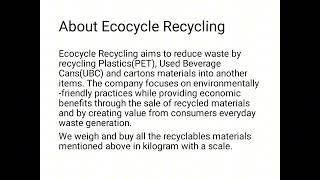 Earnings from plastic bottles business [upl. by Tenneb908]